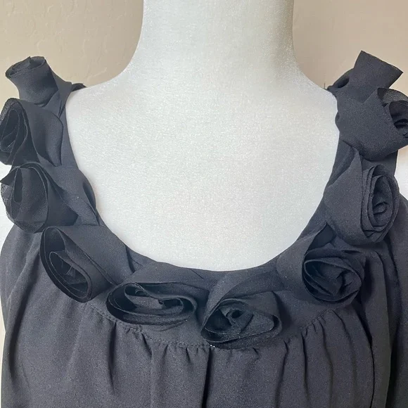 Miss Me Black Sleeveless Blouse Size M - Picture 2 of 7
